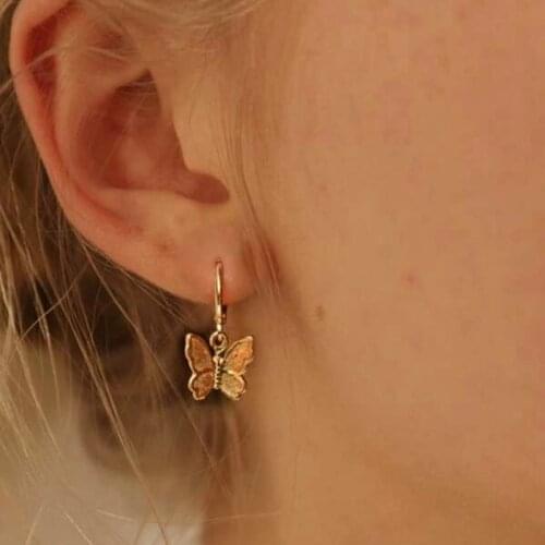 Fashion jewelry metal cute buttefly Earrings