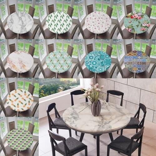 Non-skid Table Cloth Cover 47" OR 59" Round Dining Wedding Tablecloth