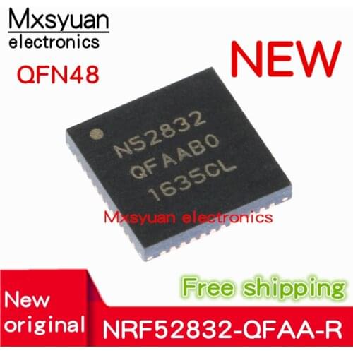 5PCS~50PCS/LOT N52832 NRF52832 NRF52832-QFAA-R QFBBAO QFBBA0 QFN48 New original 2.4GHz radio frequency transceiver