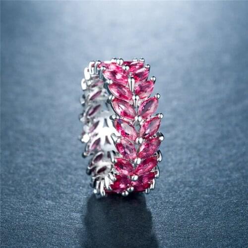 Wholesale New Fashion Bohemia Explosive feast jewelry double row inlay zircon ring for Women feature namour Charm Gift