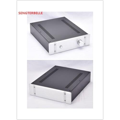 Full aluminum DIY 2607B power amplifier chassis DAC enclosure preamplifier box 260*70*311mm PSU case