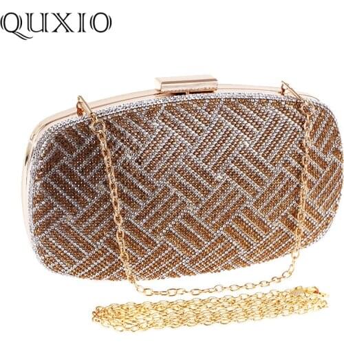 Full Luxury Diamond Evening Bags 2019 New Designer Day Clutch Fashion Purse and Handbags Gold Wedding Wallet Tote Clutches XST21