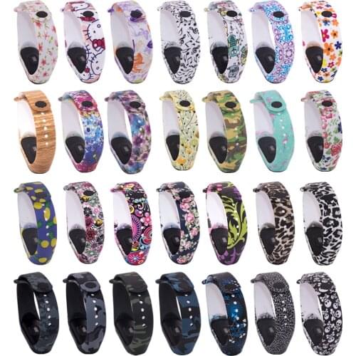 For Xiaomi Mi band 5 Strap Silicone Wrist Bracelet xiami miband5 Soft Printing Colorful Watchband Accessories for Xiomi Miband 5