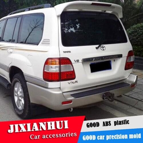 For Land Cruiser FJ90 Spoiler 2002-2007 Toyota Land Cruiser FJ100 Spoiler ABS plastic Material Car Rear Wing Color Rear Spoiler