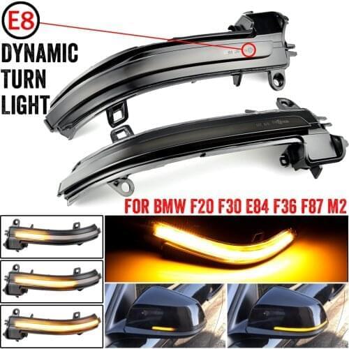 For BMW F20 F21 F22 F30 E84 1 2 3 4 Series LED Dynamic Turn Signal Light Flasher Flowing Water Blinker Flashing Light