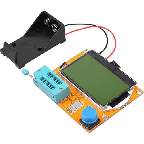 Transistor Tester Monitor LCR-T4 Graphical Resistance and Capacitance Diode Triode ESR Transistor Tester with Green Backlight