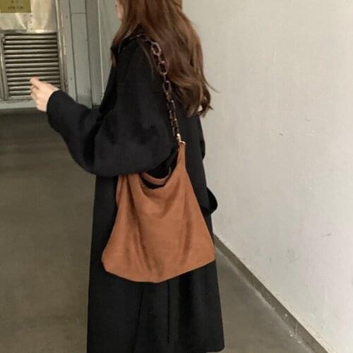 Vintage Women Handbag Tote Designers Luxury Handbags soft Suede Women Shoulder Bags Female Top-handle Bags Bolsa Mujer 2021