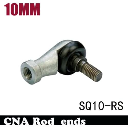 High Qulity,Best Price 8x SQ10 M10 Bore 90 Degrees Connector Ball Joint Rod End Bearing 10mm Male Steel,Hot Sale