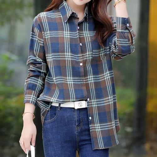 Wensilian Women's Plaid Shirts