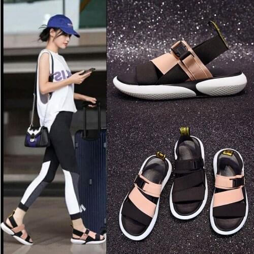 Sandals Female 2021 Summer New Non-slip All-match Flat-bottomed Student Sports and Leisure Beach Sandals