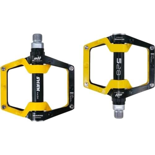 1 Pair Road Mountain Bike Ultralight Anti-slip Flat Pedals Platform Aluminum Alloy CNC Bearings Pedal for MTB Bicycle