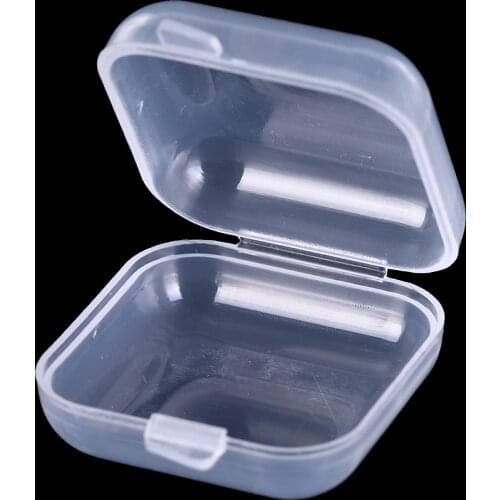 10/20/50Pcs Earplugs Storage Box Case Container Mini Clear Plastic Small Box JewelryBead Makeup Clear Organizer Gift