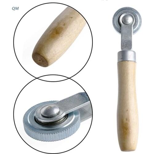 13MF New Car Tire Repair Patch Stitch Wheel Roller Puncture Tool Wood Handle