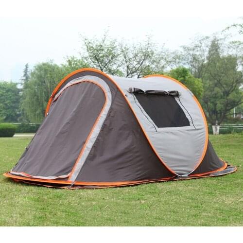 2019 NEW Outdoor Portable Beach Tent Camping Hiking Tent Waterproof Thickened Silver Plating Oxford Cloth Tent For 3-4 Persons