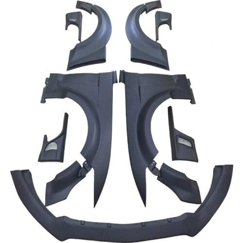 2021 Suitable For Ford 15-17 Modified Flame Wide Body Wheel Eyebrow Mustang Contour Front Lip Side Skirt Tail