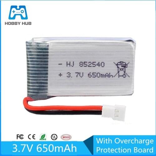 3.7V 650mAh 30C lipo battery For Syma X5C-1 X5C X5 X5SC X5SW X6SW H9D H5C LiDiRC L15FW RC Drone parts