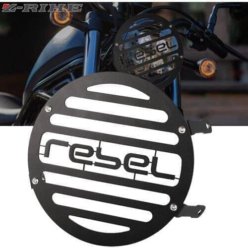 Motorcycle Accessories Headlight Grill Cover Protector For Honda REBEL500 REBEL300 CM500 CM300 CMX500 CMX300 Rebel CMX 500 300