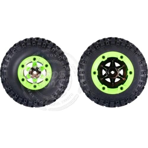 2pcs Tires Wltoys 12428 12423 RC Car Spare parts 12428-0070/0071 Left and right tire Assembly 0057/0058 Tire