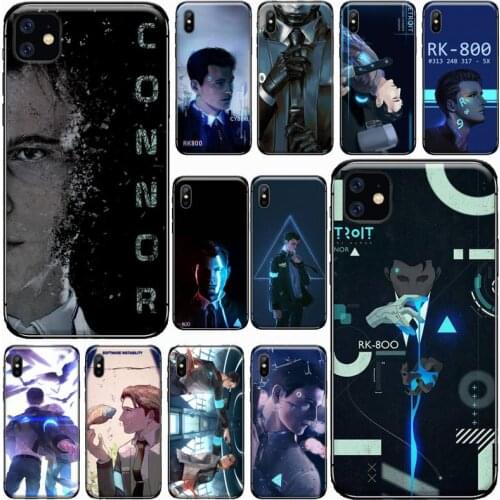 Detroit Become Human RK800 Phone Case for iPhone 11 12 pro XS MAX 8 7 6 6S Plus X 5S SE 2020 XR Luxury brand shell funda coque
