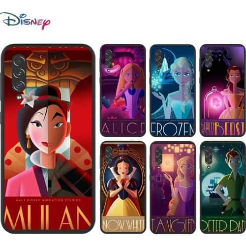 Disney Cartoon Animation Movie for Samsung Galaxy A90 5G A80 A70S A60 A50S A30S A20E A20S M02 Soft TPU Silicone Black Phone Case