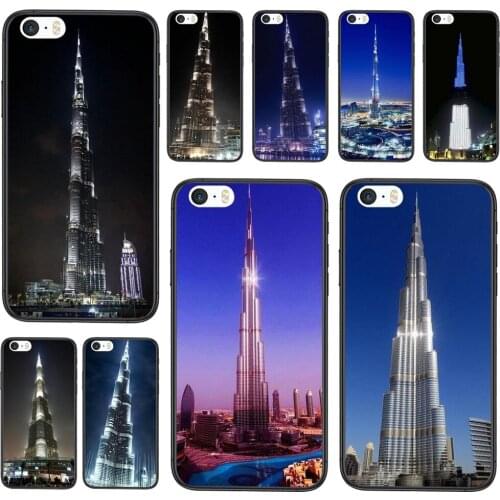 Black Waterproof Silicone Ebay Dubai Burj Khalifa Tower Building For Huawei Nova 8 se pro y5 y9 Mate 20 30 10 40 Lite Pro plus