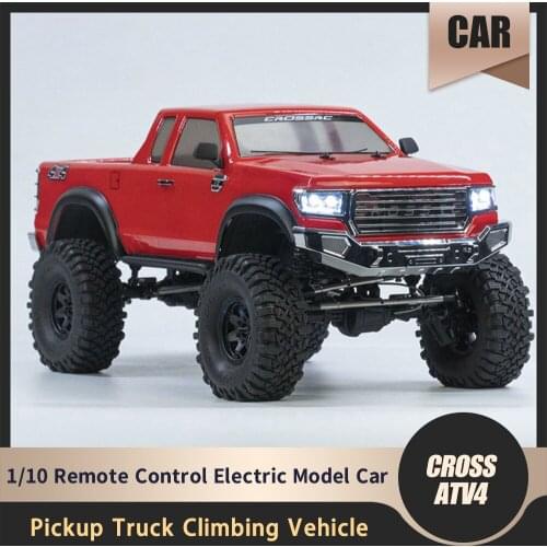 CROSS 4WD 1/10 Remote Control Electric Model Car AT4V for Pickup Truck Climbing Vehicle Off-road Two-speed Diff Reverse Gearbox
