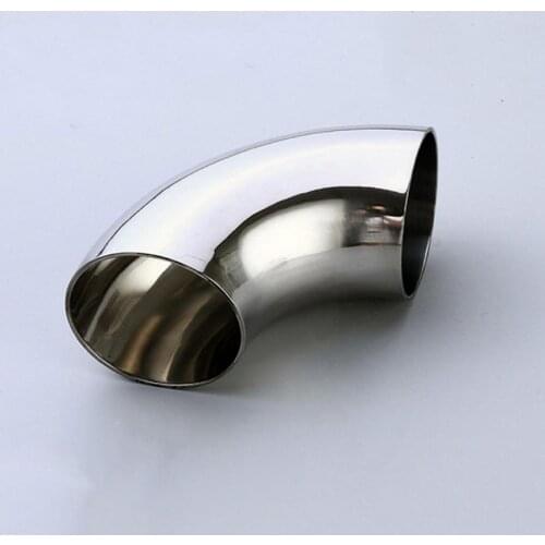 DIN DN50 49mm ID 52mm OD SUS 304 Stainless Steel Sanitary Butt Weld 90 Deg Elbow Angle Pipe Fitting Home Brew Beer