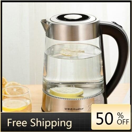 Electric Travel Tea Kettle Coffee Pot Hot Water Kettle Electric Water Boiler Camping Kettle Electric Teapot Heated Kettle Glass