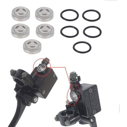 18mm Master Brake Cylinder Reservoir Sight Glass Gasket Universal For Motorcycle Dirt Bike Skywave Marauder 250 GL1000 XVS650