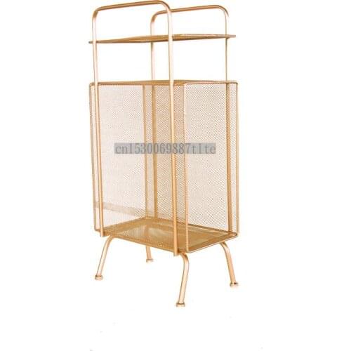 Ins simple and creative small bookshelf storage floor corner balcony living room magazine shelf