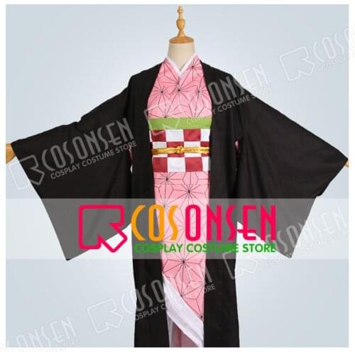 Demon Slayer Kimetsu no Yaiba Kamado Nezuko Kimono Cosplay Costume COSPLAYONSEN All Size