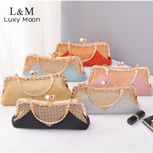 Diamond Women Clutch Bag Wedding Geometric Evening Bag Luxury Designer Handbag Small Day Party Chain Shoulder Sac Purse X626H