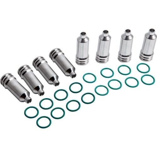 8pcs Fuel Injector Cup & O-rings Sleeve Set For GM 6.6L For Duramax LB7 2001-2004