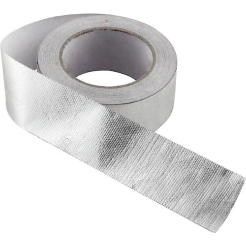 Aluminum Foil Wrap Tape Car Engine Oil Pipe Heat Insulation Turbo Air Hose Self-Adhesive Foam Insulation Auto Exhaust Motorcycle