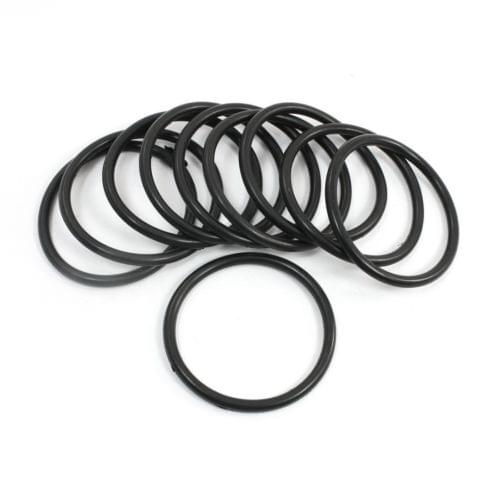 20Pcs 55mm x 47mm x 4mm Mechanical Rubber O Ring Oil Seal Gaskets Black