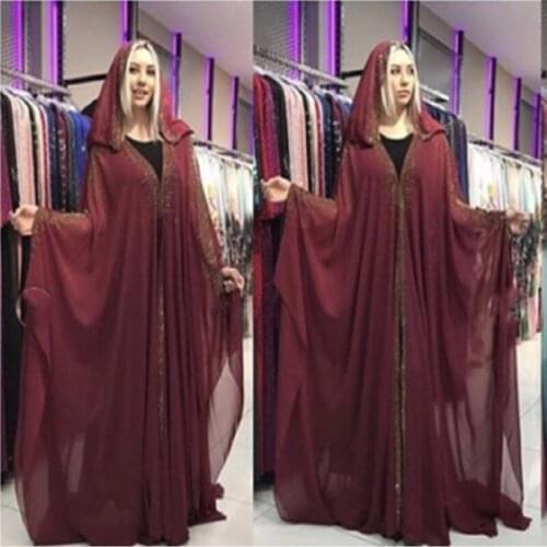 Fashion Hijab Dress Women Turkey Islamic Abaya Kaftan Long Robe Jubah Elbise Dubai Moroccan Arabic Plus Size Vestidos