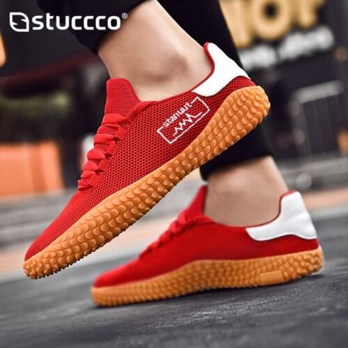 Mens Shoes Casual Chunky Sneakers Summer Breathable Red Sport Shoes Men Running Flats Tennis Shoes Plus Size Zapatos Deportivos