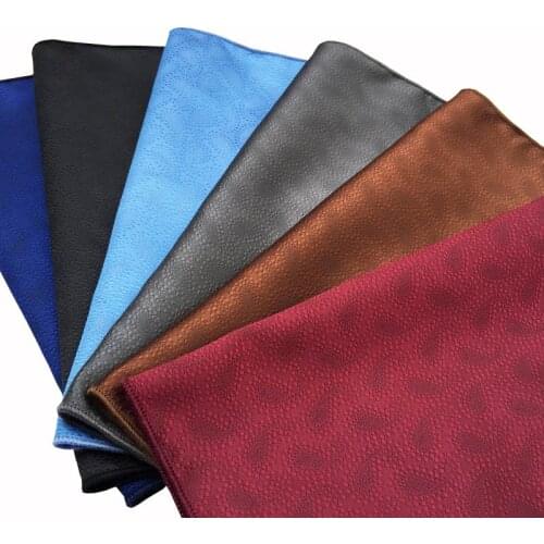 2019 Dots Solid Color Mens Hankerchief Vintage Business Suit Hankies Polyester Scarves 25*25cm Handkerchiefs Mens Pocket Square