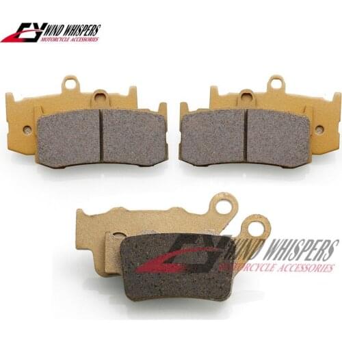 Copper fiber Motorcycle Front Rear Brake Pads sets For Triumph Daytona 675 2013 2014 2015 2016 2017