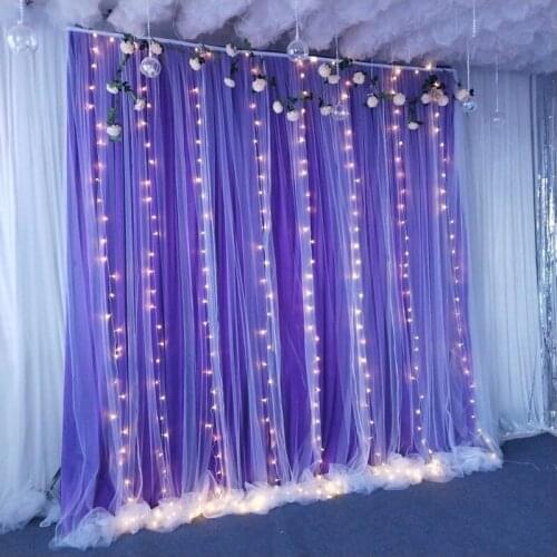 New Wedding Background Sheer Curtain Cloth Birthday Scene Decorative Background Cloth