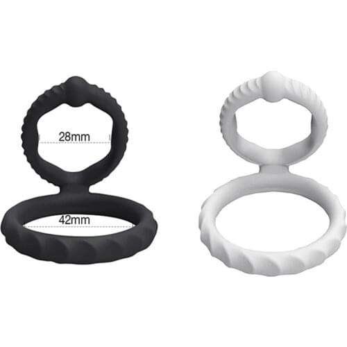 Wholesale Silicone Penis Ring Elastic Cock Ring Lock Delay Ejaculation Male Sex Toy For Men Adult Product