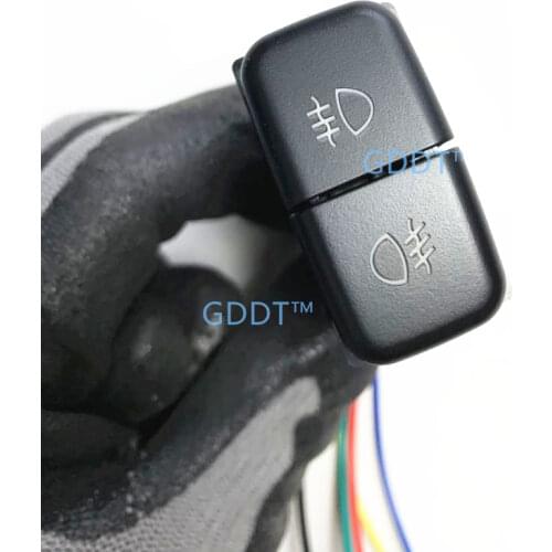 1 Piece Fog Lamp Switch for Pajero Light Button for Montero for Lancer Outlander Asx Rvr 8614A135 2 Buttons Free Wires 5 Pin