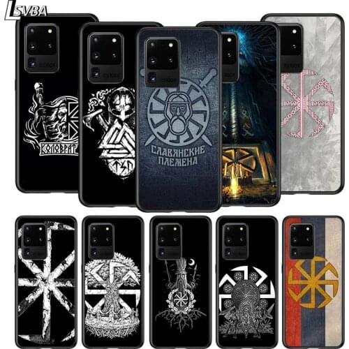 Slavic Viking symbol Kolovrat for Samsung S20 FE Ultra Plus A91 A81 A71 A51 A41 A31 A21S A11 A72 A52 A42 A32 A12 A02S Phone Case