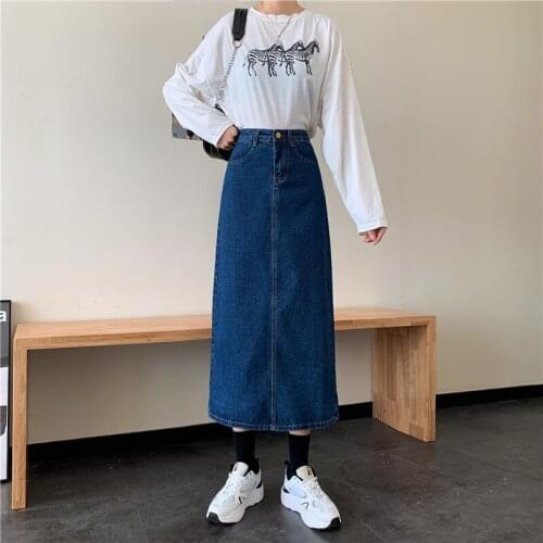 Vy1212 2020 spring summer autumn new women fashion casual sexy Skirt woman female OL denim skirt skirts womens