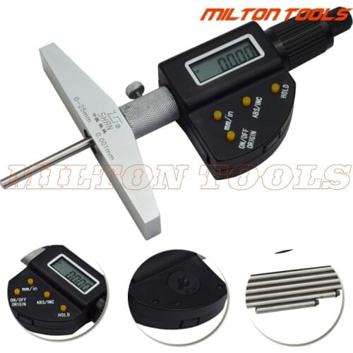 0-100mm digital depth micrometer 4inch 100mm Electronic Depth Micrometer Base Machinist Mico Gauge