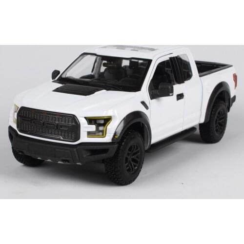 1/24 Maisto Alloy Diecast Metal Vehicle 2017 Ford F150 Pickup Raptor Toys Simulation Adult Collection Gift Decoration Display