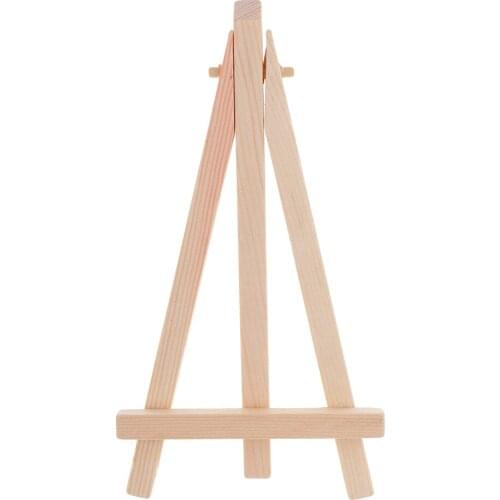 10Pcs Portable Wood Tripod Tabletop Display Easel for Artist Painting
