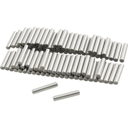 100 Pcs Stainless Steel 2.5mm x 16mm Dowel Pins Fasten s