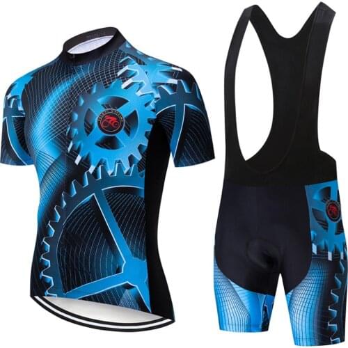 2019 teleyi Pro Cycling Clothing Bike jersey Quick Dry Bicycle clothes mens summer team Cycling Jerseys bike shorts set