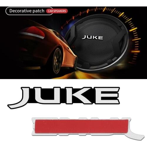 4pcs 3D aluminum speaker stereo speaker badge emblem Sticker for Nissan JUKE Accessories Car-styling